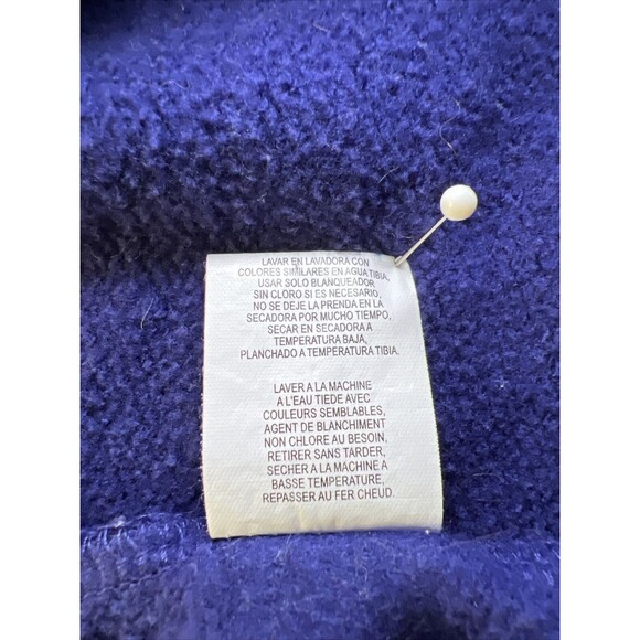 Wrangler Blues Western Vest Women Small Equestrian Horse Blue Orange Fleece - Picture 6 of 8